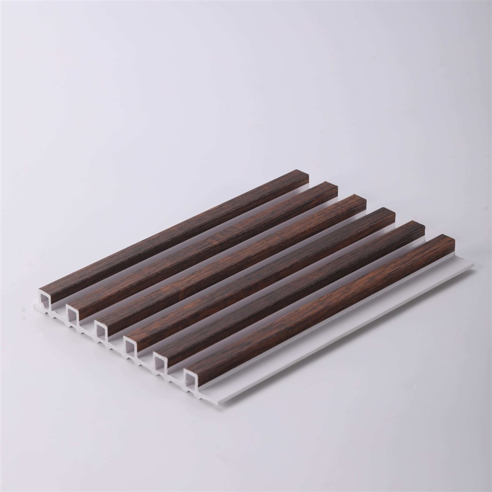 Modern Striped Bamboo Charcoal Fiber WPC Wall Panels suppliers